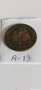 Monete da Spagna: MONEDA DE 5 CENTIMOS / DE ESPAÑA - 1870 / DE COBRE